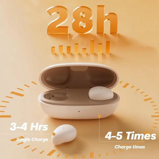 Alt view image 4 of 7 - Sleep Earbuds for Side Sleepers, Sleep Invisible Ear Buds, Discreet Smallest Mini Micro Tiny Small Invisible Earbuds Wireless Bluetooth 5.3 for Sleeping on Side, Hidden Headphones for Work - Purple