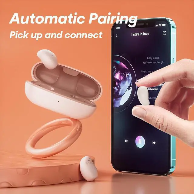 Alt view image 5 of 7 - Sleep Earbuds for Side Sleepers, Sleep Invisible Ear Buds, Discreet Smallest Mini Micro Tiny Small Invisible Earbuds Wireless Bluetooth 5.3 for Sleeping on Side, Hidden Headphones for Work - Purple