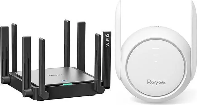 Main image of Reyee WiFi 6 Router AX3200 Smart Wi-Fi Mesh Router & Reyee REX 12 WiFi Extender Signal Booster