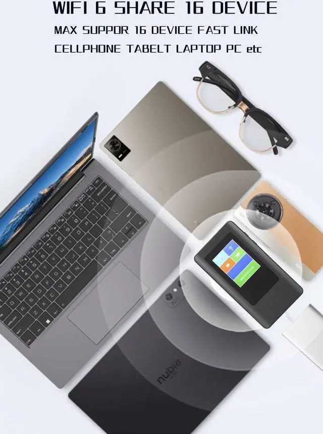 Alt view image 7 of 7 - True 5G Router 5G + Mobile Hotspot Device for Internet, Nano SIM Card Slot, Fast Online for Home Travelling Office