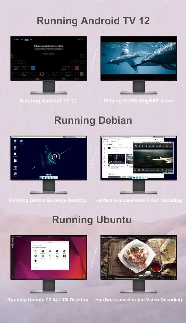 Alt view image 7 of 7 - Nanopi R6C Wireless Mini WiFi Router OpenWRT, Smart Office Home Gateway, LPDDR4X RK3588S CPU 6Tops NPU Mali-G610 GPU, with PCle Gbps Ethernet for NAS IoT Device, Support Ubuntu Debian (4+32GB)