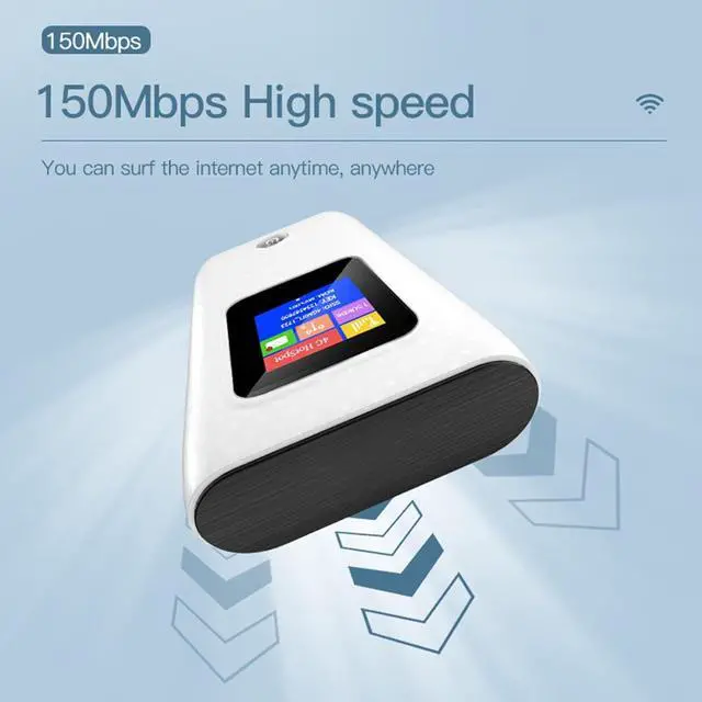 Alt view image 3 of 7 - Ciciglow 4G LTE 300Mbps USB Power Bank Portable Router, Pocket Mobile Network Hotspot, USB Modem With SIM Card Slot, 10 Users, for Car Outdoor