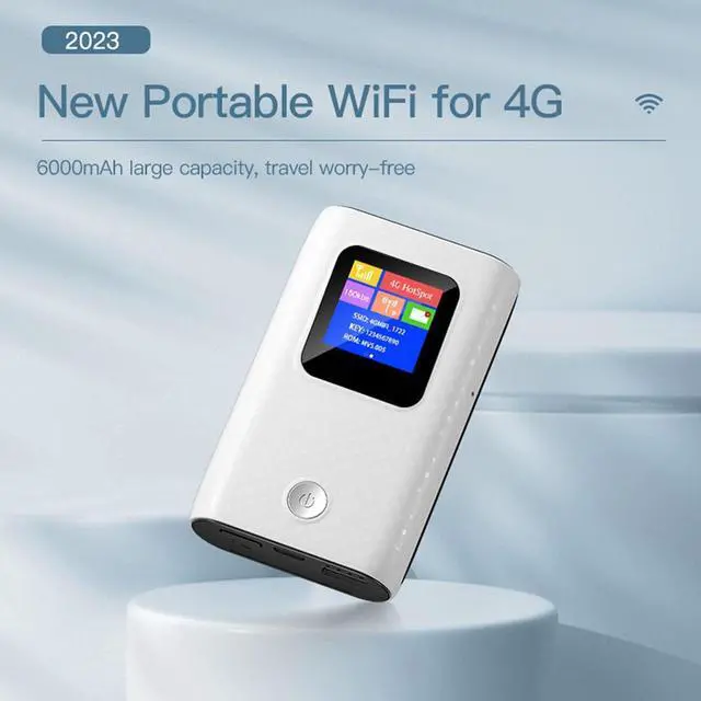 Alt view image 7 of 7 - Ciciglow 4G LTE 300Mbps USB Power Bank Portable Router, Pocket Mobile Network Hotspot, USB Modem With SIM Card Slot, 10 Users, for Car Outdoor