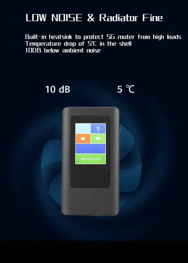 Alt view image 6 of 7 - True 5G Router 5G + Mobile Hotspot Device for Internet, Nano SIM Card Slot, Fast Online for Home Travelling Office