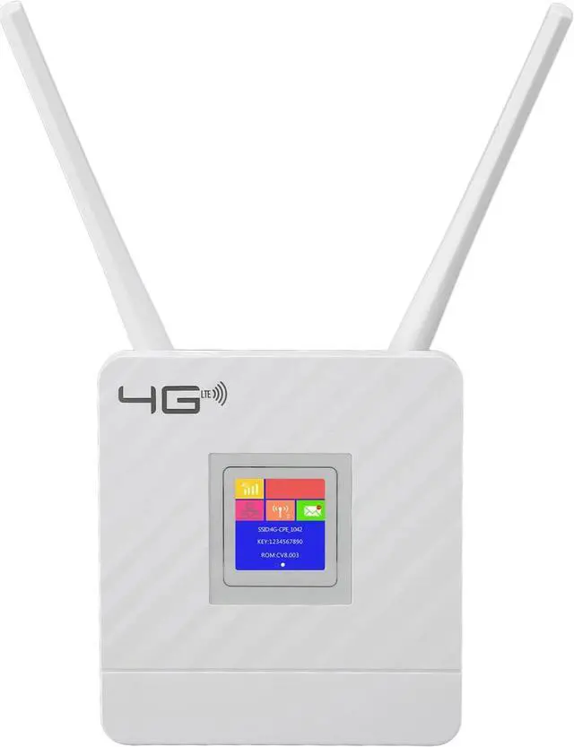 Alt view image 2 of 7 - 4G LTE Modem Router, WiFi Hotspot Wireless Mobile Router Prevents Interference 2 Antennas for Home in America Area (US Plug)
