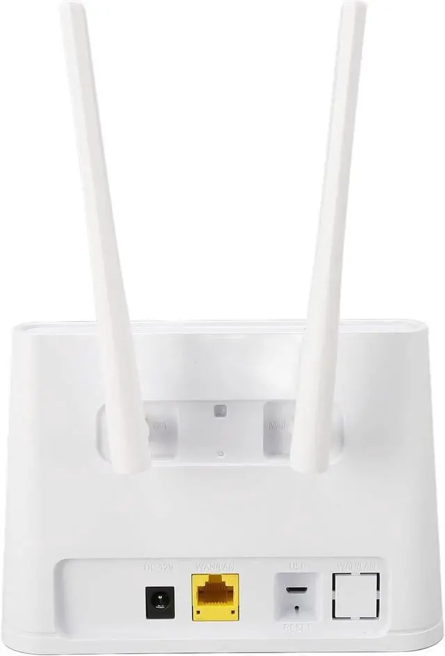 Alt view image 7 of 7 - 4G LTE Unlocked Wireless Mobile Hotspot with SIM Card Slot, 300Mbps WiFi Hotspot Router with Dual Removable High Gain Antenna (US Plug)