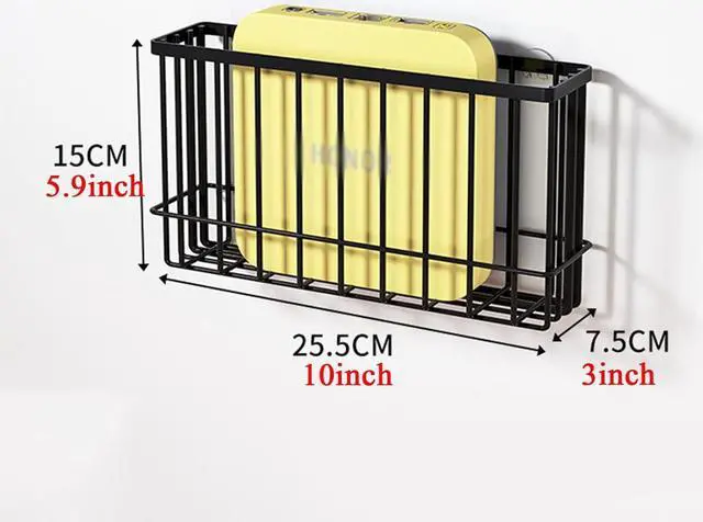 Alt view image 3 of 7 - RDBSMGX Mesh Cooling Router Wall Mount Solid WiFi Router Storage Box Shelf No-Punch Tv Wired Router Hidden Shelf Decorative Floating (Size: 35 X 9 X 18 Cm)