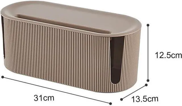 Alt view image 2 of 7 - MJER Wireless WiFi Router Storage Box, Dustproof Socket Plug Power Line WiFi Router Box, for Home Office Organizers 23.3.23 (Color : Khaki)