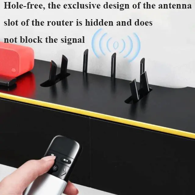 Alt view image 6 of 7 - CGHART Router Storage Box Fashionable and Beautiful Network Set Top Box Wall Mount WiFi Router Shelf Wireless Modem Hider Rack