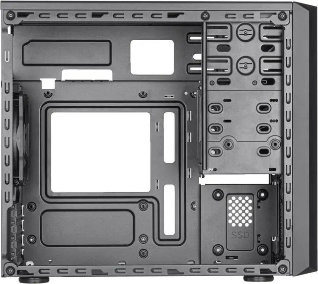 Alt view image 3 of 7 - SilverStone Technology FARA 313 Compact Micro-ATX Tower Chassis with Excellent Drive Compatibility and Type-C Port, SST-FA313-B-C