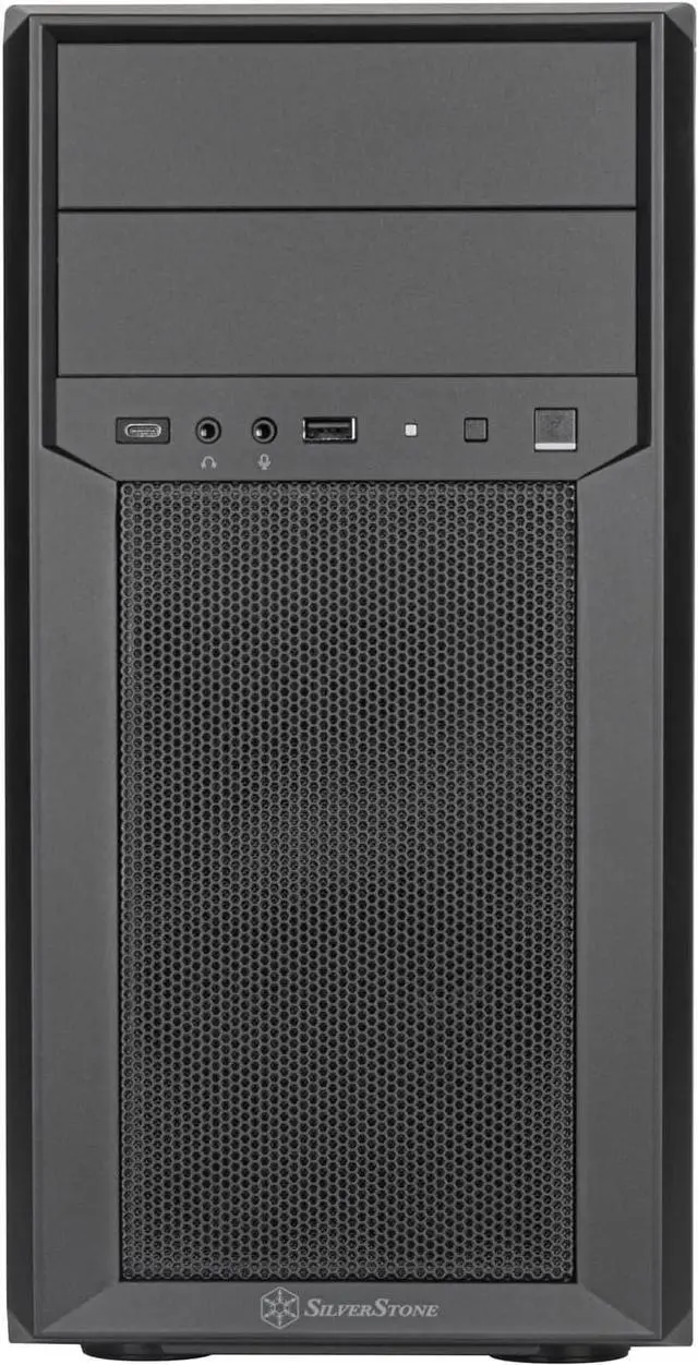 Alt view image 2 of 7 - SilverStone Technology FARA 313 Compact Micro-ATX Tower Chassis with Excellent Drive Compatibility and Type-C Port, SST-FA313-B-C