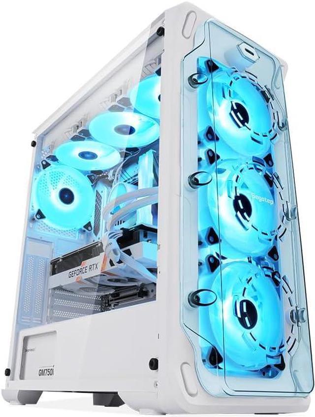 Segotep LUX-S ATX Mid-Tower Case, Acrylic Side Panel, Full Side factory View, Gaming Com