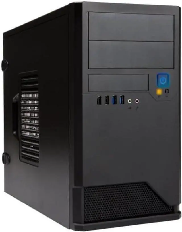 Main image of INWIN EM048.CQ450TB3+ EM Series Micro-ATX Mini Tower Chassis (Black)