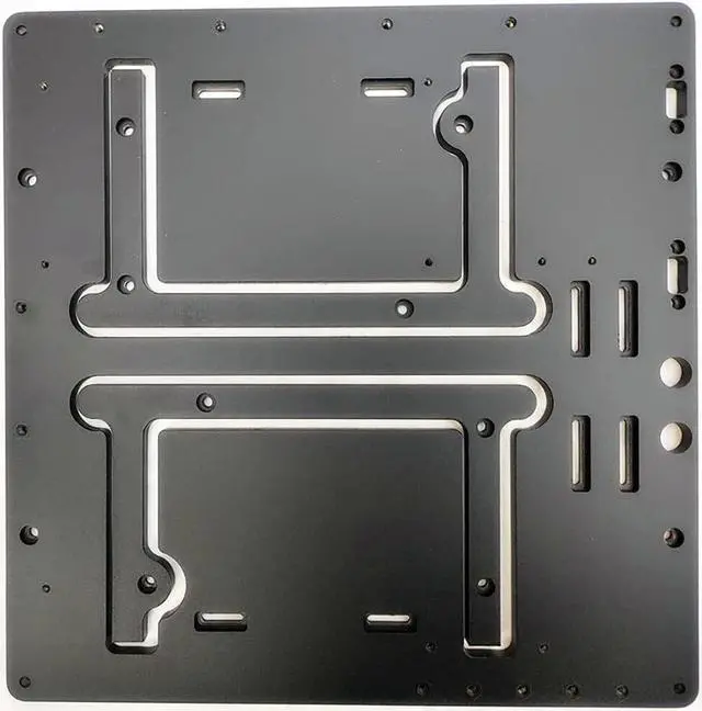 Alt view image 7 of 7 - Open Air ATX PC Frame HTPC Water Cooling Test Bench Aluminum Case Bare Overclocking DIY Computer Support Graphics Card Black