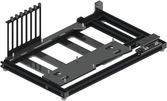Main image of Aluminum Bracket PC Case Test Bench Open Air Computer Case for ATX Motherboard DIY Bare Frame ATX MATX ITX Chassis Support Intel AMD Graphics Card