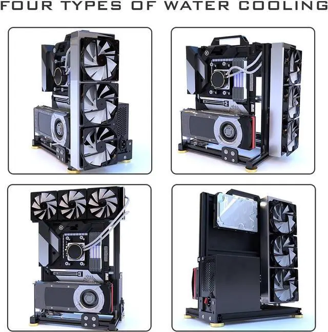 Alt view image 5 of 7 - DIY Aluminium Pc Open Case Computer Chassis Test Bench Support Water Cooling Support Server chassis Support Itx Matx Atx Eatx (4.E-ATX)