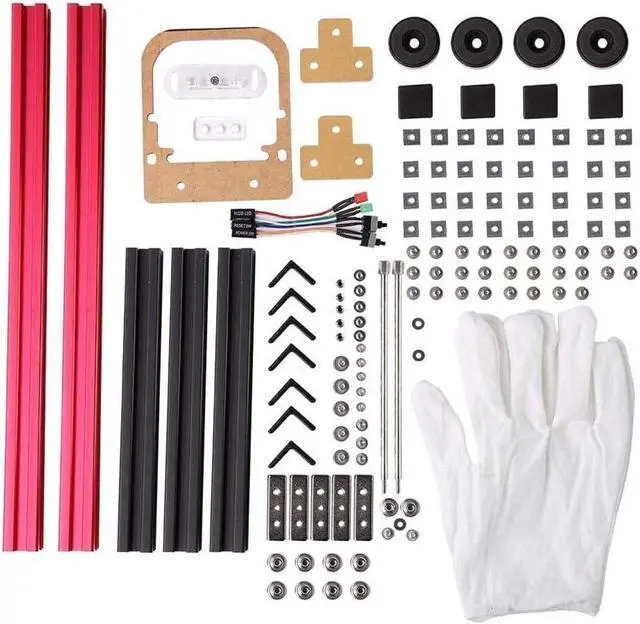 Alt view image 2 of 6 - ITX Motherboard Test Bench Open Air Computer Case Chassis Aluminum Bracket DIY Bare Frame Mini-ITX Support Graphics Card(red&Black)