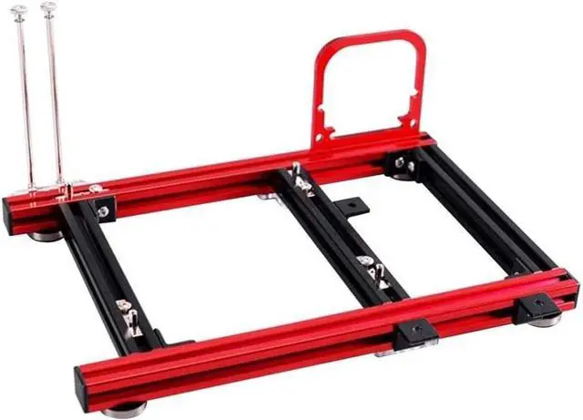 Main image of ITX Motherboard Test Bench Open Air Computer Case Chassis Aluminum Bracket DIY Bare Frame Mini-ITX Support Graphics Card(red&Black)
