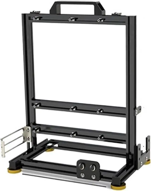 Main image of Computer Case DIY Gamers Cabinet ITX MATX PC Case Open Frame Aluminum Creative ATX Desktop Gaming Computer Chassis Rack Dynamic(ATX-Black), 1