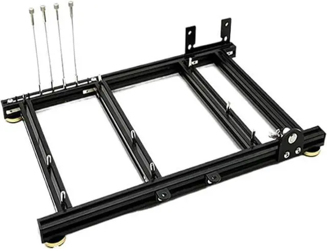 Alt view image 6 of 7 - Computer Case Personalized Open PC Case Frame ITX MATX ATX Desktop Computer Chassis Rack Horizontal, Cooling DIY Gamer Cabinet Dynamic(MATX Case)