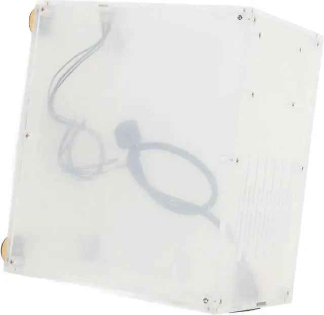 Alt view image 2 of 7 - Mini Itx Case, Small Form Factor PC Case 360 Degrees Open Hollow Cooling DIY Mini Itx Computer Gaming Case Clear Acrylic Micro Itx Case for Desktop PC 100240V