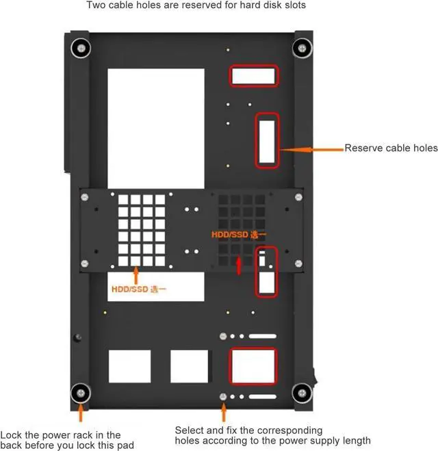 Alt view image 3 of 7 - ATX Open Chassis Case Rack for ATX/M ATX/ITX Motherboards, Widely Body Heat Dissipation Design, SSD Motherboards Accessories, DIY Gaming Computer Case