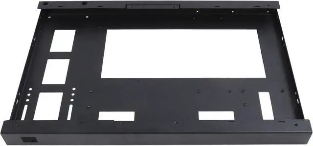 Alt view image 7 of 7 - DIY Computer Motherboard Case Rack, Open Frame with Handle, Micro ATX Case C2P, Aluminum Gaming MATX PC Case with Tempered Glass Side Panel