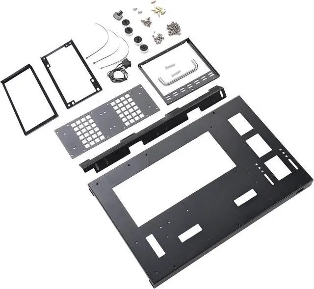 Alt view image 5 of 7 - DIY Computer Motherboard Case Rack, ATX Open Chassis Case Rack, Powerful Cooling, for ATX M ATX ITX Gaming PC Case Open Frame