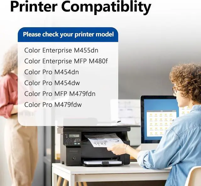 Alt view image 2 of 7 - Ennovor 414X Black Toner Cartridge 1 Pack (with Chip) Replacement for HP 414X W2020X Compatible with Color Pro MFP M479fdw Toner Color Pro M454dw M454dn M480f M455dn Printer Ink