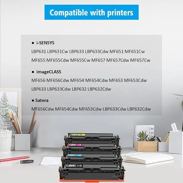 Alt view image 5 of 7 - Ennovor ( with Data Chip ) 067H CRG-067H CRG067H 4 Colors Compatible Toner Cartridges High Capacity for Canon Laser Printer imageCLASS MF656Cdw MF654Cdw MF653Cdw LBP633Cdw LBP632Cdw