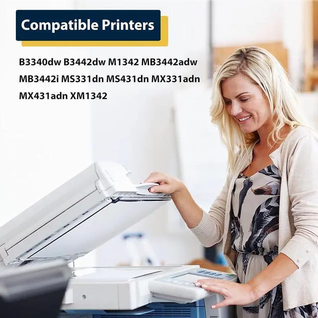 Alt view image 2 of 3 - Ennovor 55B0ZA0 MS331 Drum Unit Compatible for B3340dw B3442dw M1342 MB3442adw MB3442i MS331dn MS431dn MX331adn MX431adn XM1342 Printer