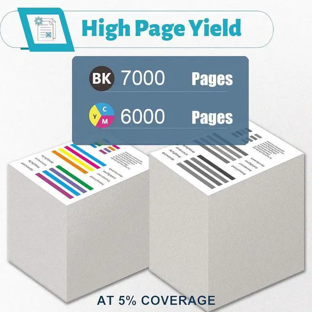 Alt view image 3 of 7 - S5840 Toner Compatible Toner Cartridges Replacement for Dell 593-BBXX 593-BBXU 593-BBXW 593-BBXV Use for S5840DN S5840CDN Printer (Black)