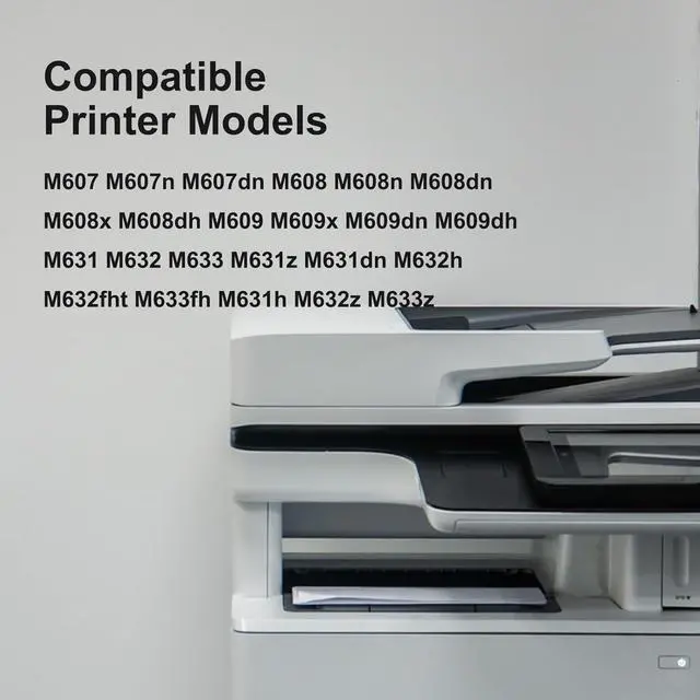 Alt view image 2 of 6 - 37A Black Toner Cartridge | Replacement   CF237A Toner Cartridge Works with Enterprise M607 M607n M607dn M608 M608n M608dn M608x M608dh M609 M609x M609dn M609dh M631 M632 M633 Printer