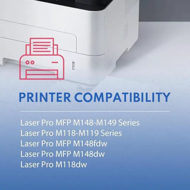 Alt view image 2 of 7 - 94X Black High-Yield Toner Cartridges Compatible Replacement   94X CF294X Toner Cartridge Black Work with Laserjet Pro M118dw Laserjet Pro MFP M148dw M148fdw M118 M148 Printer (4-Pack, Black)