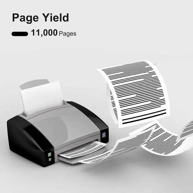 Alt view image 3 of 6 - 37A Black Toner Cartridge | Replacement   CF237A Toner Cartridge Works with Enterprise M607 M607n M607dn M608 M608n M608dn M608x M608dh M609 M609x M609dn M609dh M631 M632 M633 Printer