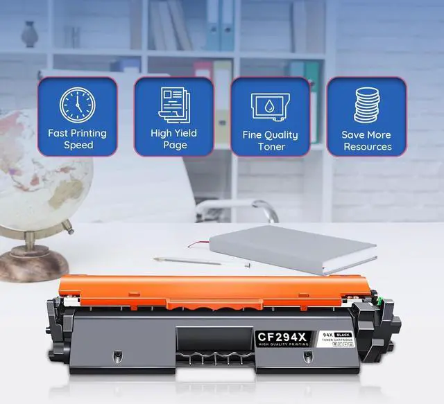 Alt view image 6 of 7 - 94X Black High-Yield Toner Cartridges Compatible Replacement   94X CF294X Toner Cartridge Black Work with Laserjet Pro M118dw Laserjet Pro MFP M148dw M148fdw M118 M148 Printer (4-Pack, Black)