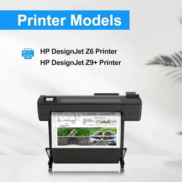 Alt view image 3 of 6 - Ennovor LCL Compatible 746 Photo Black 300-ml Ink Cartridge (P2V82A) Replacement for HP 746 DesignJet Z6 & Z9+ Large Format Plotter Printer (1-Pack)