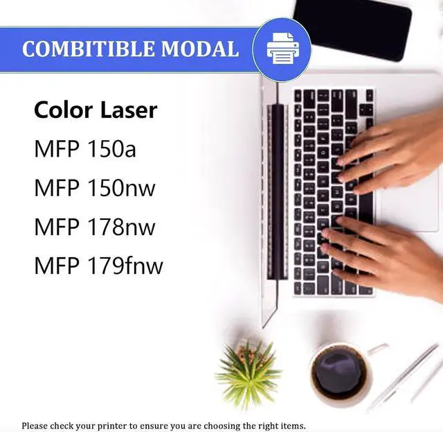 Alt view image 2 of 7 - Ennovor 116A Toner Cartridges Compatible for HP 116A W2060A W2061A W2062A W2063A Toner Cartridge, Quality Toner for HP Color Laser MFP 150a 150nw 178nw 179fnw, 1 Set, Black,Cyan,Magenta,Yellow