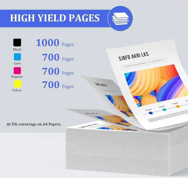 Alt view image 3 of 7 - Ennovor 116A Toner Cartridges Compatible for HP 116A W2060A W2061A W2062A W2063A Toner Cartridge, Quality Toner for HP Color Laser MFP 150a 150nw 178nw 179fnw, 1 Set, Black,Cyan,Magenta,Yellow