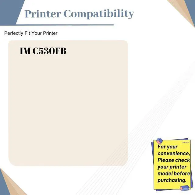 Alt view image 2 of 7 - Compatible 418255 Waste Toner Container Replacement for Ricoh IM C530 for IM C530FB Printer (1-Pack)