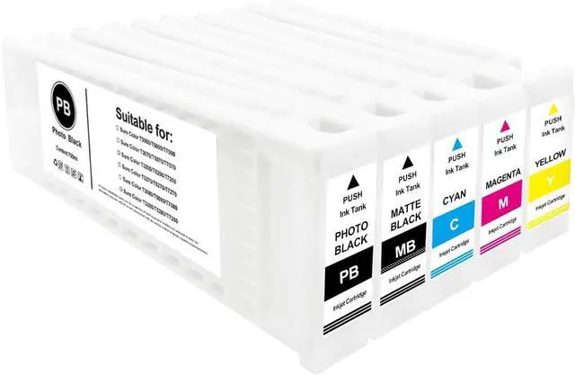 Alt view image 2 of 7 - Ennovor YOUEXPERT T694 Remanufactured T694500 Matte Black Ink Cartridge T6945 700ML Works for SureColor T3000 T3200 T3270 T3720 T5000 T5200 T5270 T5720 T7000 T7200 T7270 Printers (MBK, 1 Pack)