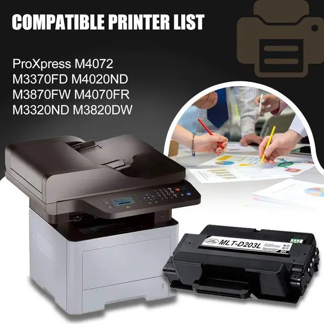 Alt view image 2 of 6 - Ennovor 1 Pack MLT-D203L(SU901A) High Yield Toner Cartridge Compatible for Samsung ProXpress M3370FD M3870FW M4070FR M3320ND M3820DW M4020ND M4072 Printer (5,300 Page Yield)