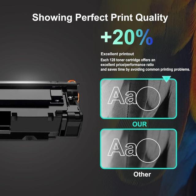 Alt view image 5 of 7 - 128 Black Toner Cartridge High Yield (2-Pack) Compatible 128 Toner Cartridge Replacement   128 Toner Cartridge for imageClass MF4450 MF4700 MF4800 D500 FAXPHONE L100 L190 Printer