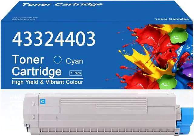 Main image of C5500 Toner Cartridge Compatible for OKI C5500 43324403 Cyan Toner Cartridges Work for OKI C5500 C5600 C5700 C5800 C5800Ldn C5500n C5600n Printer