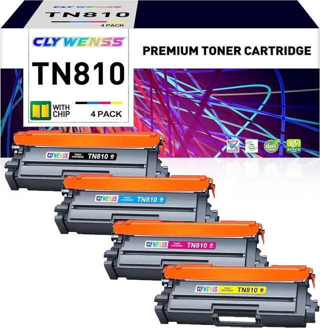 Main image of Compatible Toner Cartridge Replacement for Brother TN810 TN810XL TN-810 to Use with Brother MFC-L9610CDN MFC-L9670CDN HL-L9410CDN HL-L9470CDN Printer (B/C/M/Y, 4-Pack)
