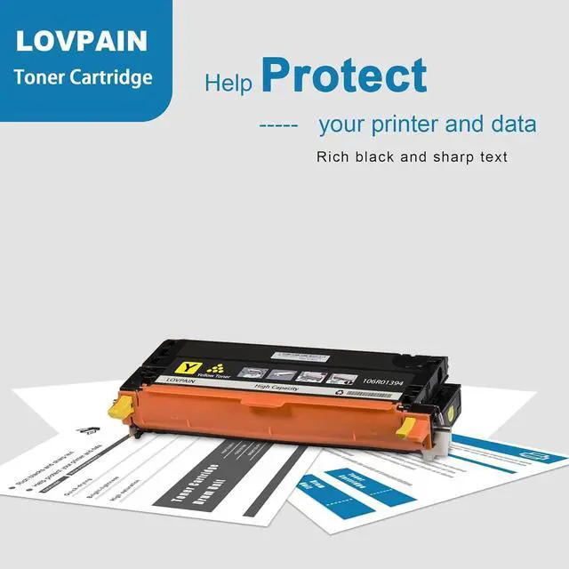 Alt view image 5 of 6 - 6280 Yellow High Capacity Toner Cartridge 1Pack (6,200 Pages) - Lovn Compatible 106R01394 Toner Cartridge Replacement for Xerox Phaser 6280 6280DN 6280N Printer