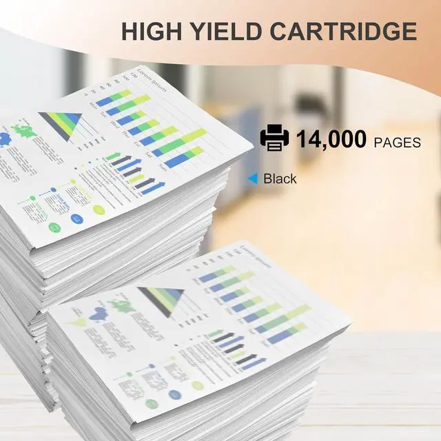 Alt view image 3 of 7 - Ennovor P501 1 Pack Black Toner Cartridge Compatible with Ricoh IM 430FB P501 P501H Printer (418446)