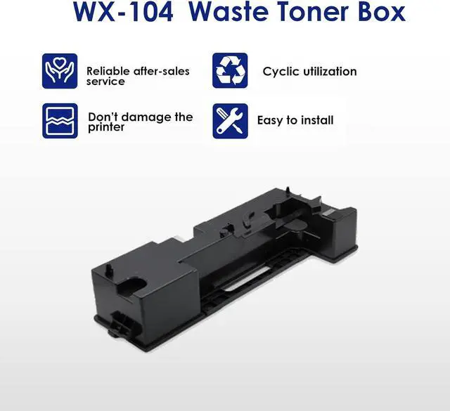 Alt view image 5 of 6 - WX-104 Compatible Waste Toner Box Replacement for WX104 A7XWWY2 Waste Toner Container for Konica Minolta bizhub 227 287 Printers (1 Pack)