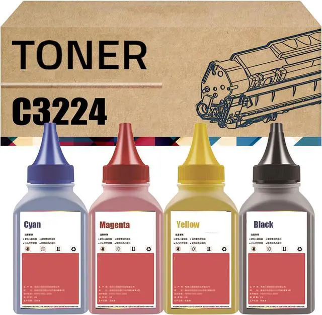 Main image of Toner Refill Powder Compatible for Lexmark C3210K0 C3210C0 C3210M0 C3210Y0 Toner Cartridge for C3224dw C3326dw C3426dw MC3224i MC3426i MC3326i Printer 4-Pack