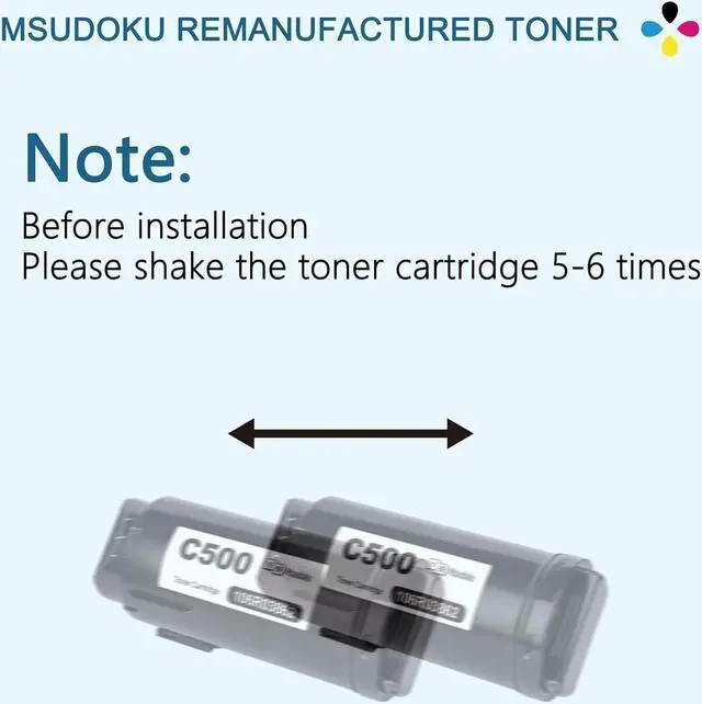 Alt view image 7 of 7 - VersaLink C500/C505 Extra High Capacity Toner Cartridge Replacement for Xerox 106R03869 106R03866 106R03867 106R03868 Use for Xerox VersaLink C500 C505 C500N C505N C500DN C505DN Printer (4 Pack, BCMY)